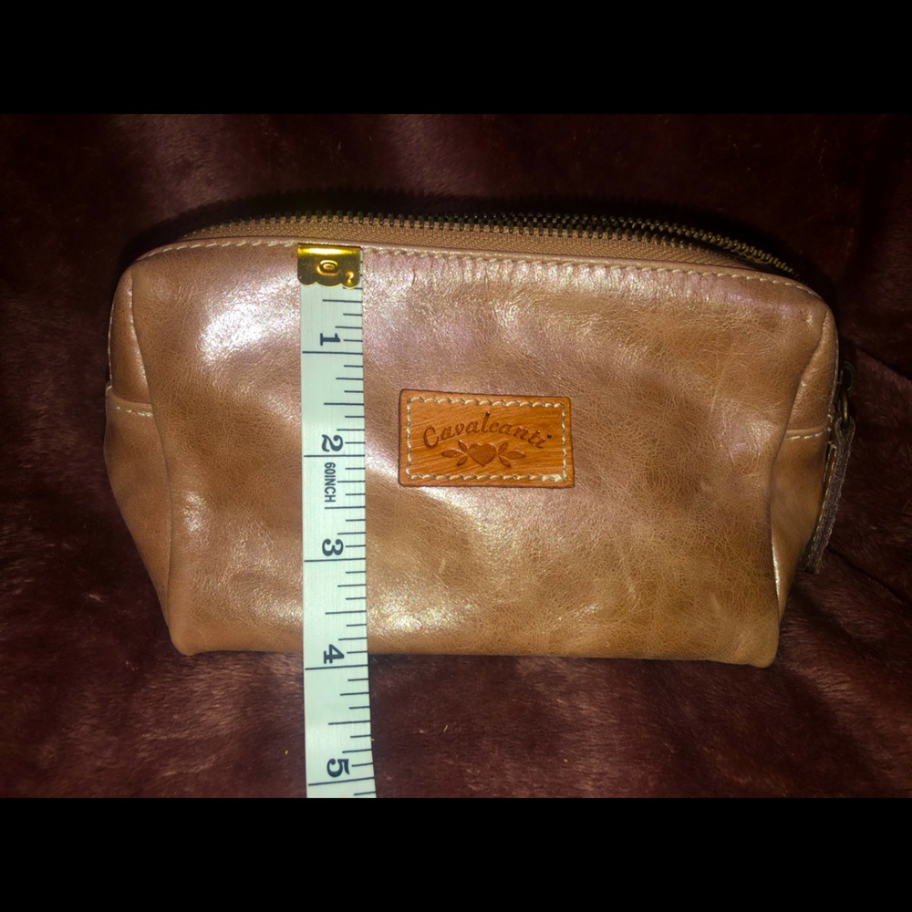 Genuine Leather Makeup Bag